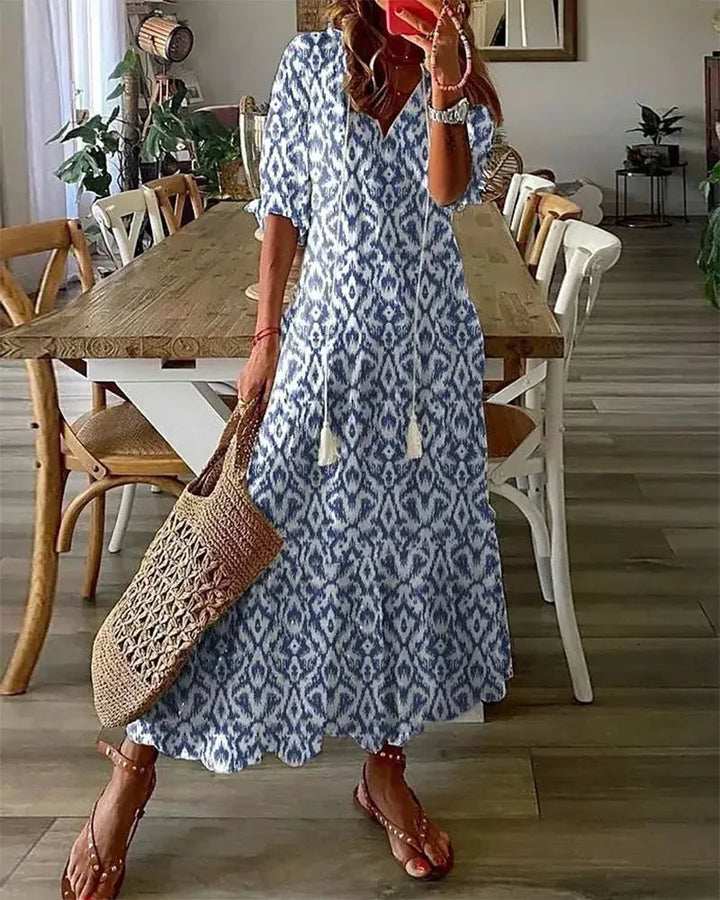 Andrea - Boho Dress with Tummy Coverage