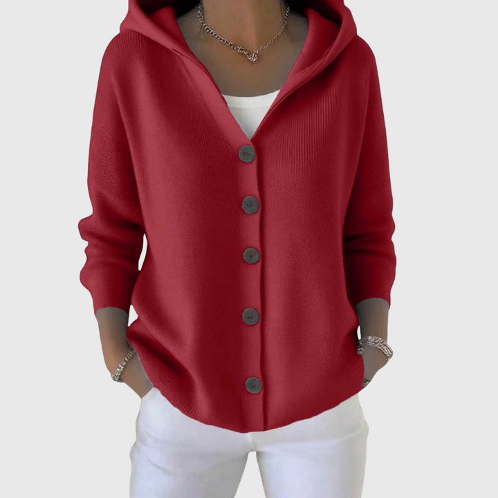 EMMA KNITTED CARDIGAN WITH HOOD