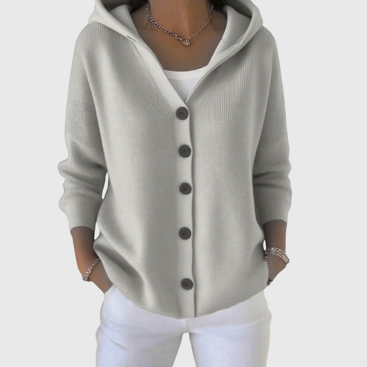 EMMA KNITTED CARDIGAN WITH HOOD