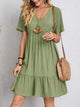 Lynda | Elegant Layered Dress with Tummy Coverage