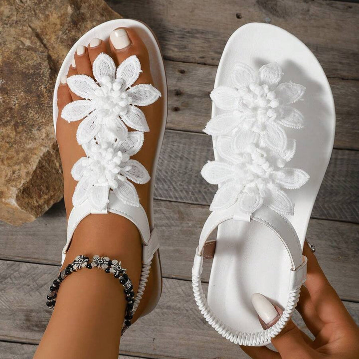 Fiorella | Sandalo Fiori Perle