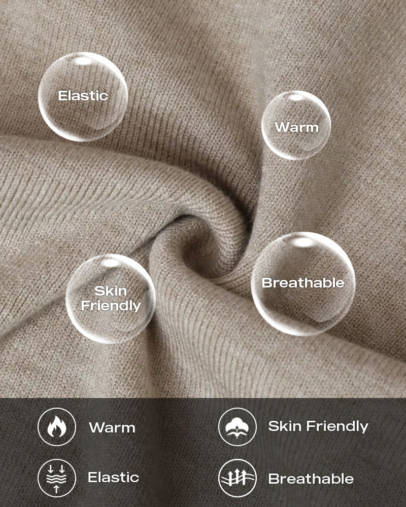 2 Pieces Outfit Skew Neck Long Sleeve Loose Pullover Top and Drawstring High Waist Slim Fit Pants Set