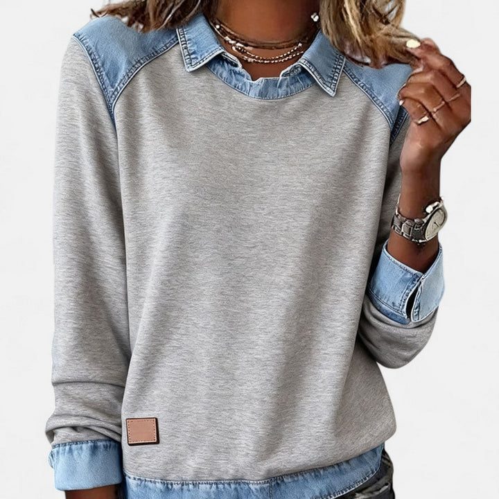 Evelyn – Timeless Chic Long-Sleeve Blouse
