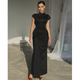 NICOLET™ - Formal Tie Back Bodycon Evening Dress