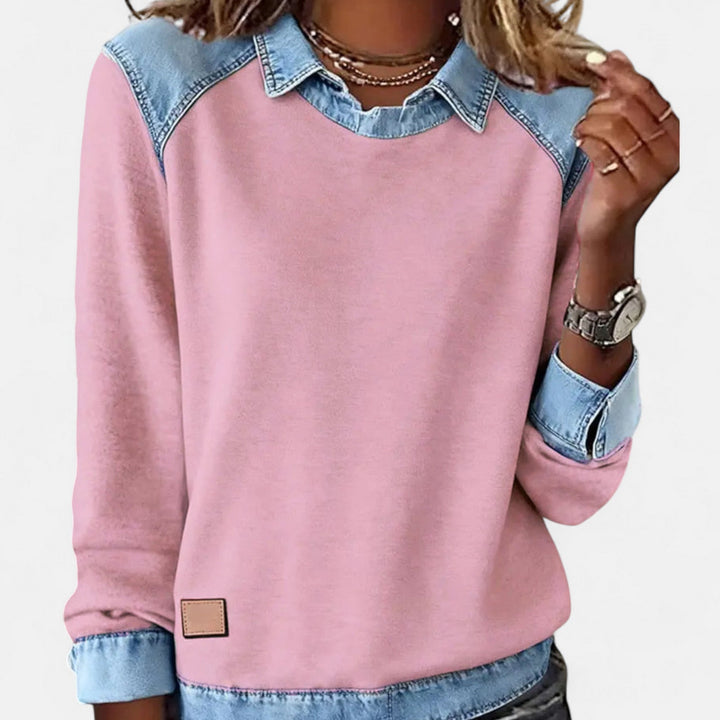 Evelyn – Timeless Chic Long-Sleeve Blouse