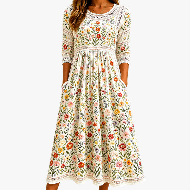 Wildflower || Meadow Charm Midi Dress