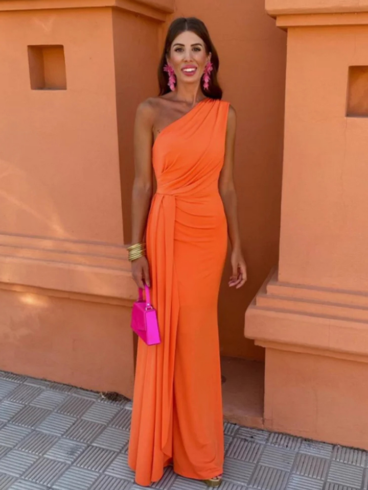 Lia | Asymmetric Maxi Dress