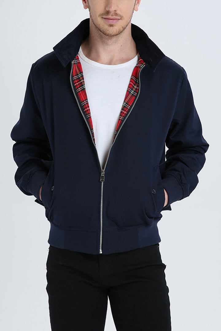 Harryson | Giacca Harrington con Fodera Tartan
