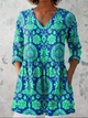 Ines | Long Blouse with V-Neck