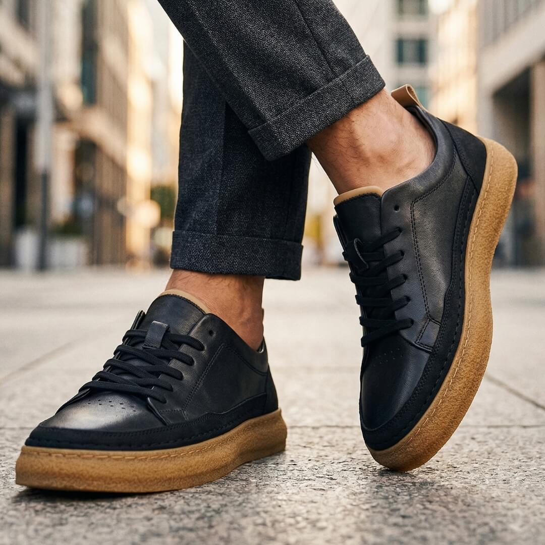 Ercole | Sneakers Pelle Cucite a Mano.