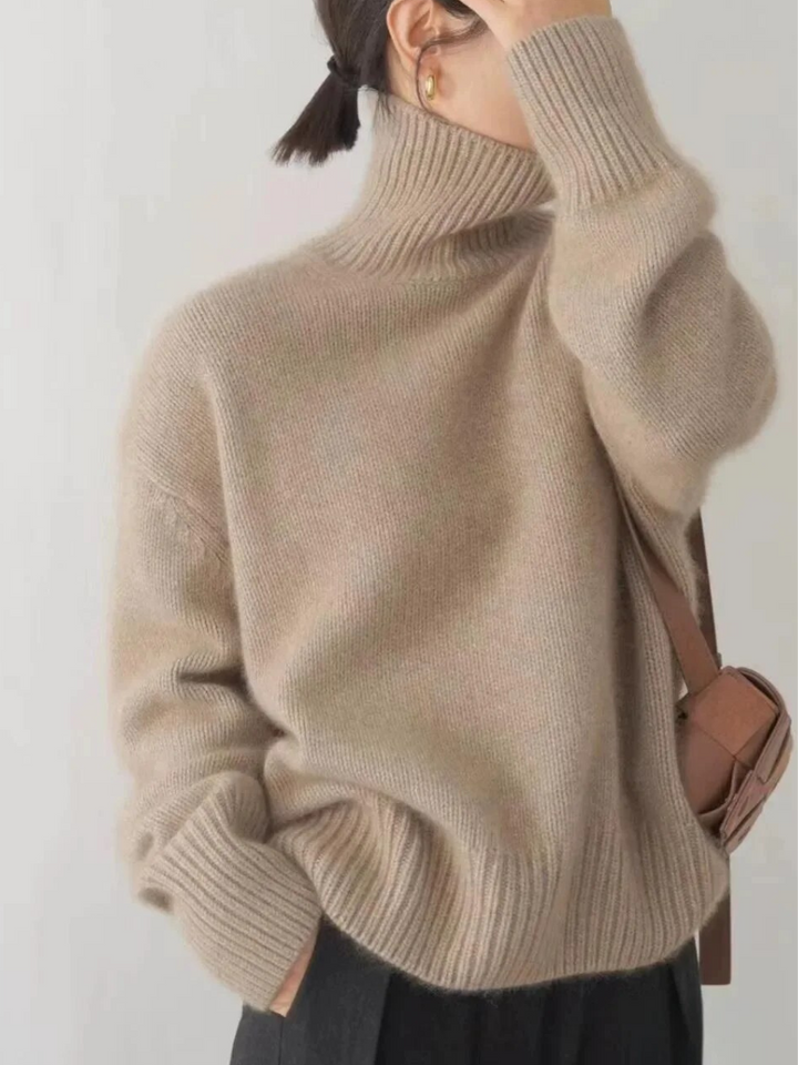 Amelia | Maglione a Collo Alto Comodo
