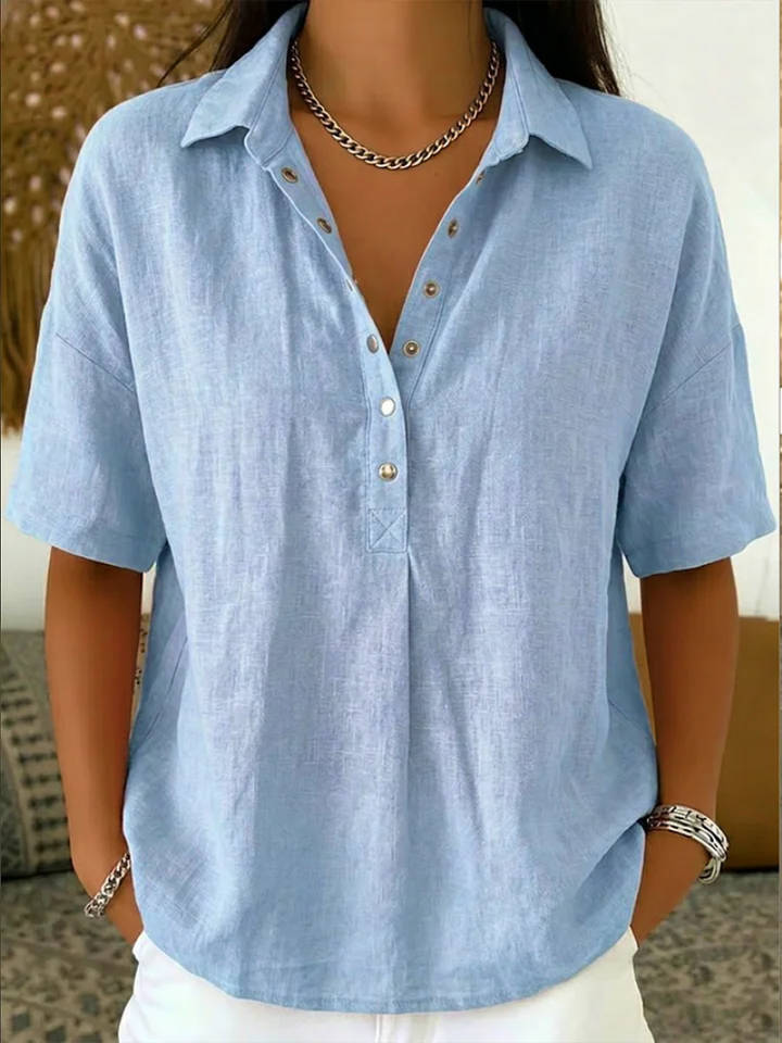 Margot | Relaxed Button Blouse