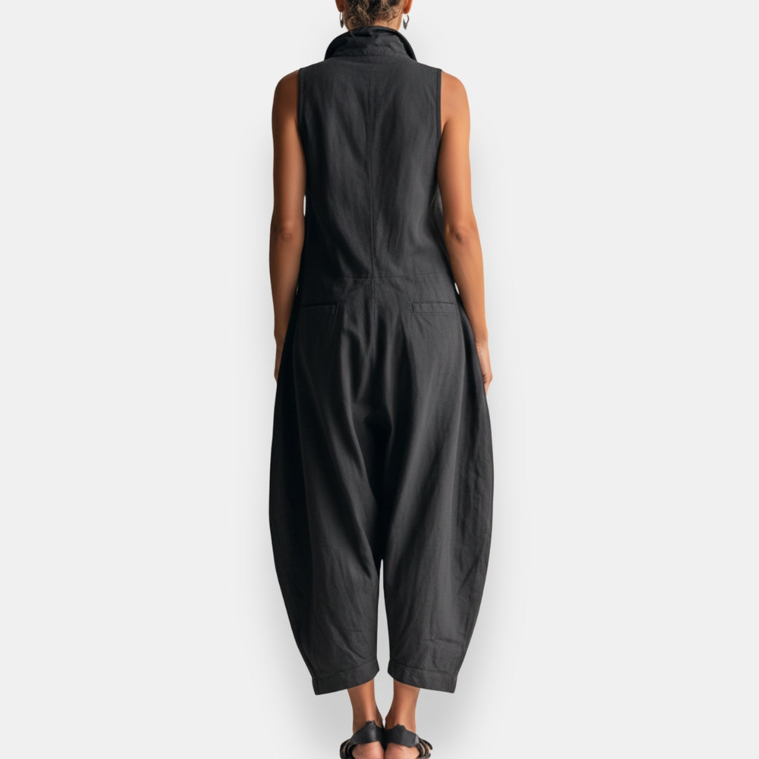Gaia | Jumpsuit Oversize con Colletto Alto