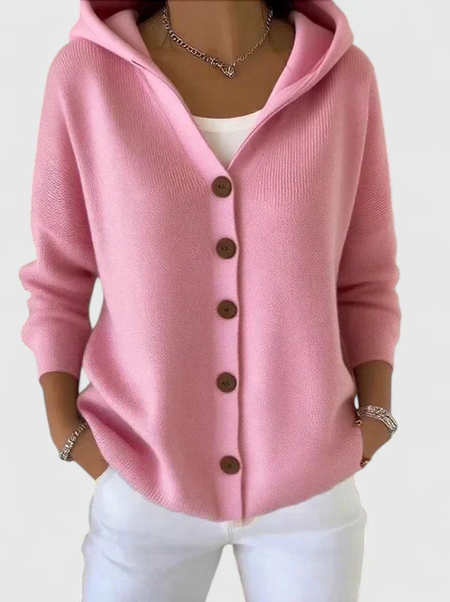 EMMA KNITTED CARDIGAN WITH HOOD