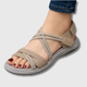 Helena | Cross Strap Comfort Sandal