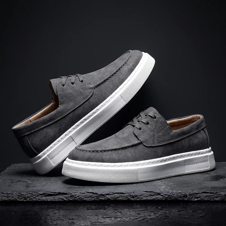 Ilio | Sneakers Pelle Kaki Premium