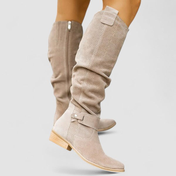 Georgiana | Stivali al ginocchio stile western con gambale morbido
