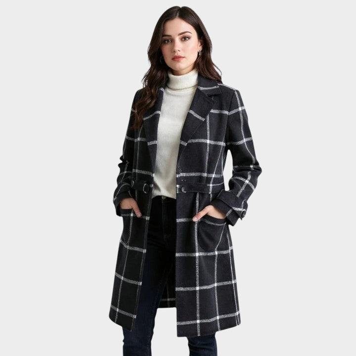 Adriana™ | Classic Check Autumn Coat