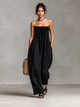 Ninetta | Jumpsuit Estiva Senza Spalline con Fiocco