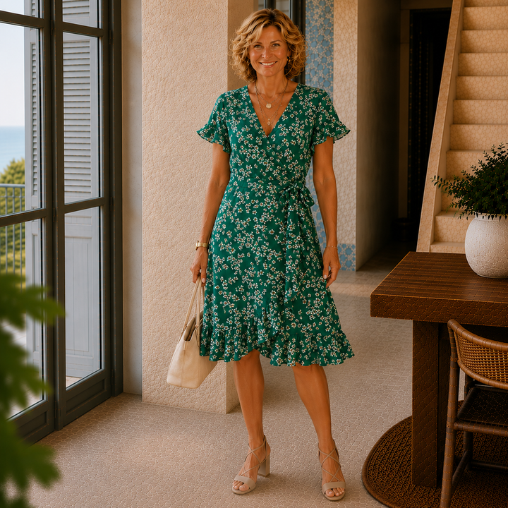 Amelia | Wrap Midi Dress
