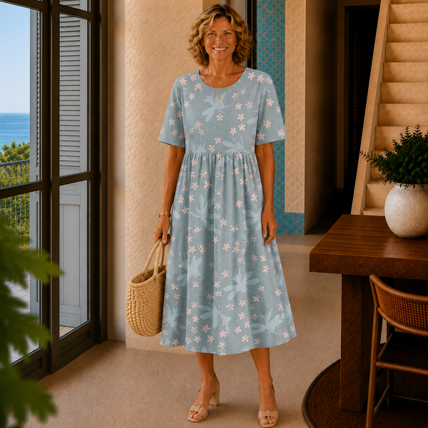 Mabel | Relaxed Floral Midi Dress