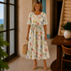 Violet | Relaxed Floral Midi Dress