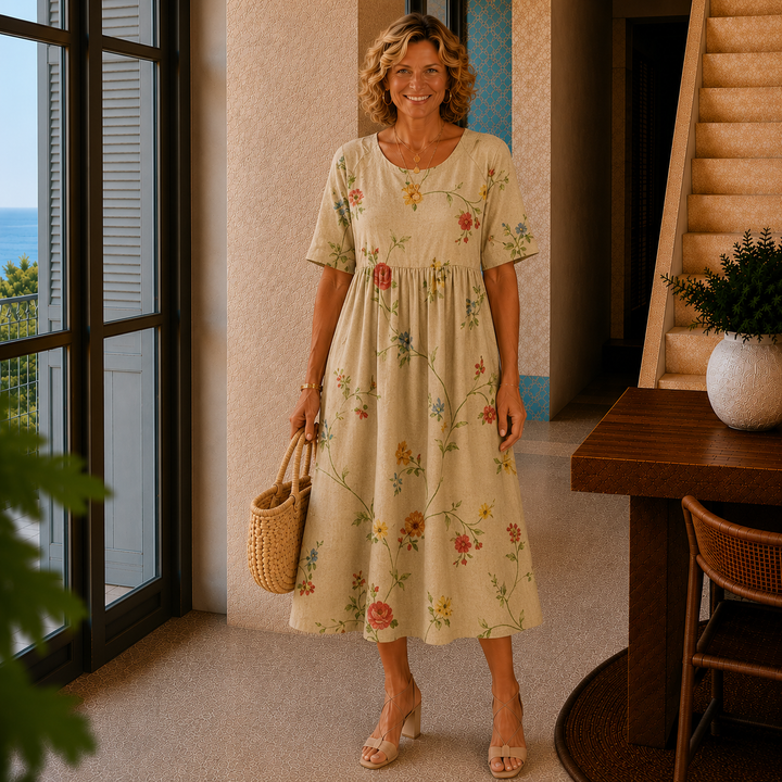 Alice | Relaxed Floral Midi Dress