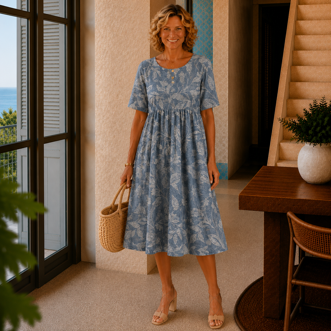 Rose | Relaxed Floral Midi Dress