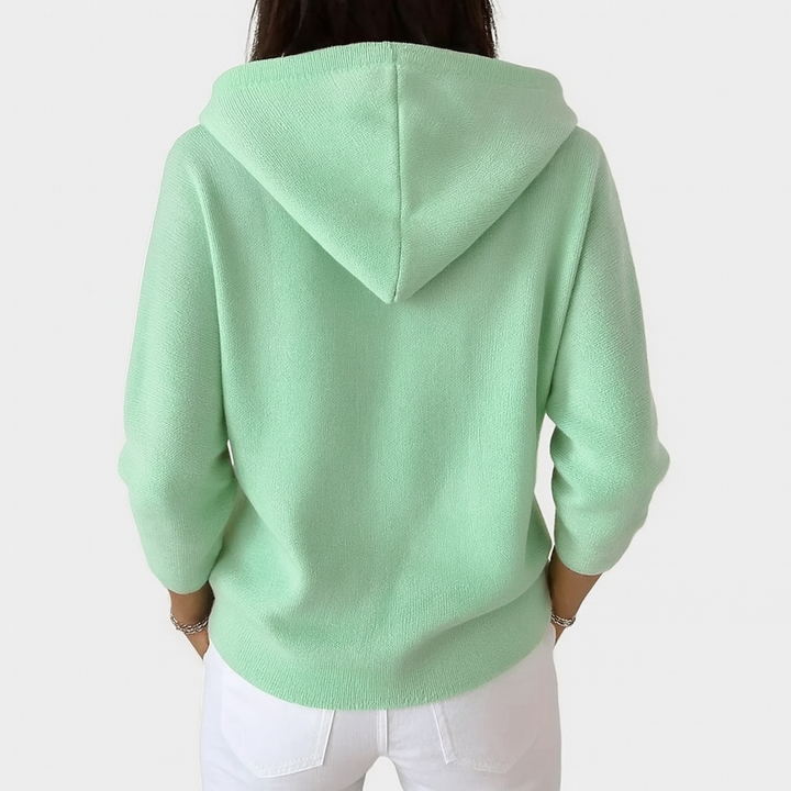 EMMA KNITTED CARDIGAN WITH HOOD