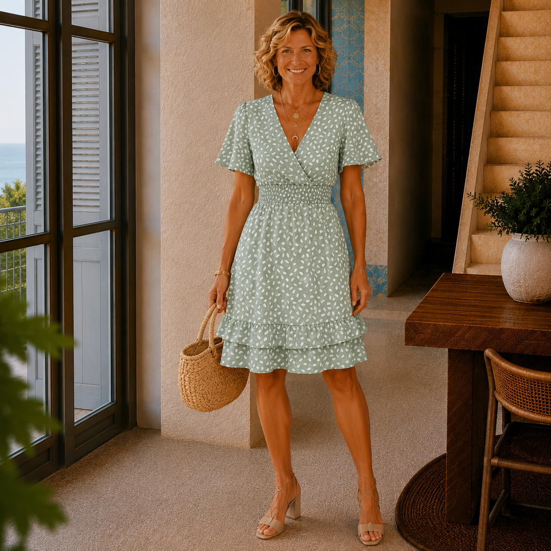 Sienna | Ruffle Midi Dress