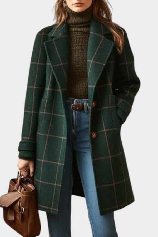 Adriana™ | Classic Check Autumn Coat