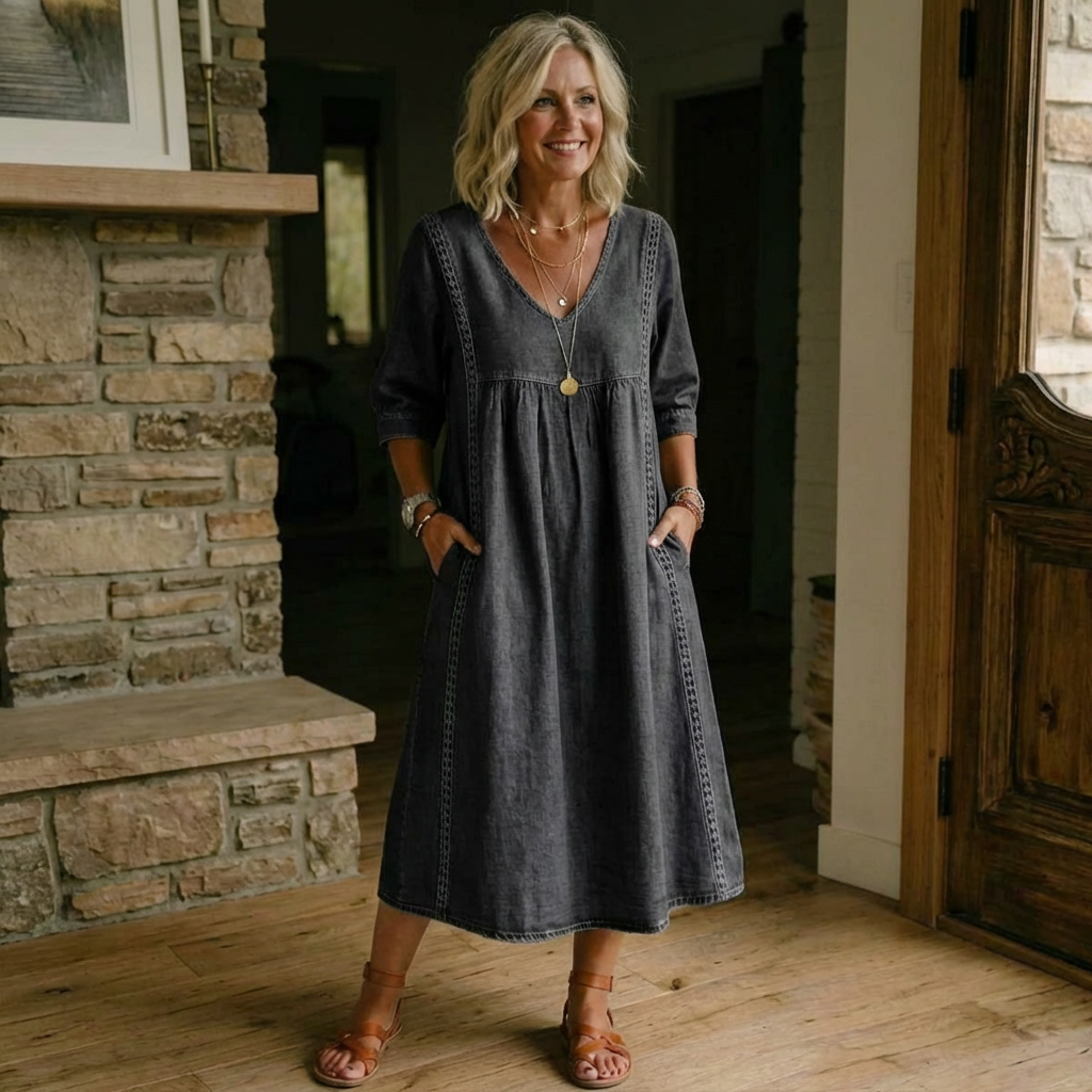 Clara | Soft Denim Dress