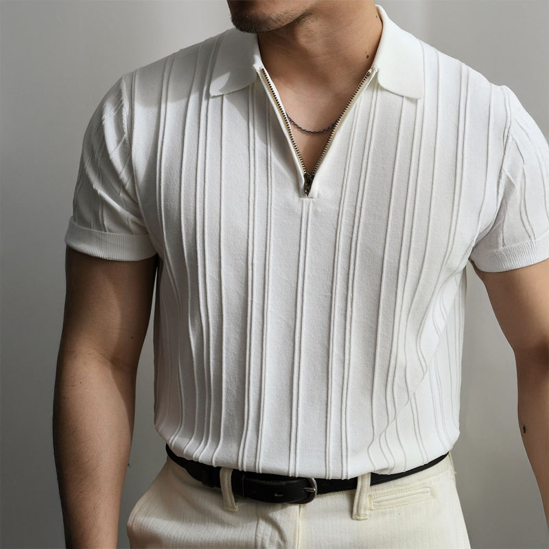 Carmelo | Polo Bianco Elegante