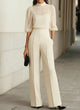 Annette | Elegant Wide Leg Trouser Set