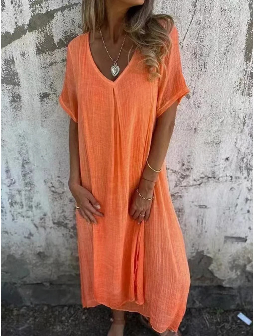 Diana – Comfortable V-Neck Dress