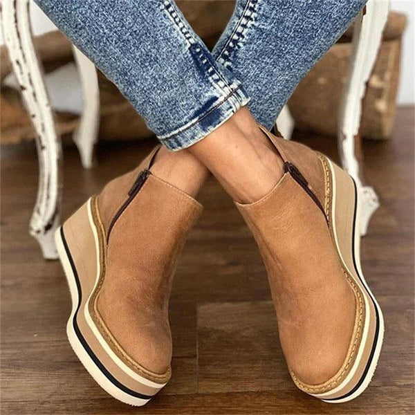 Xanthe – Wedge Ankle Boots
