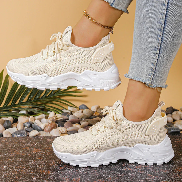 Altezza | Sneakers Platform Bianche
