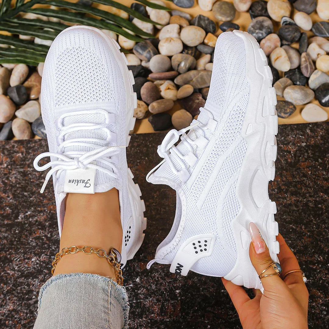 Altezza | Sneakers Platform Bianche