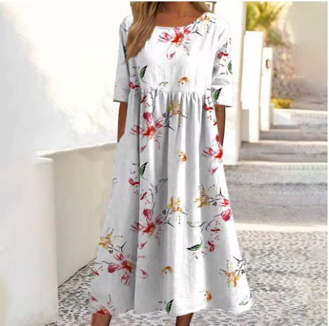 Selina | Floral Midi Dress