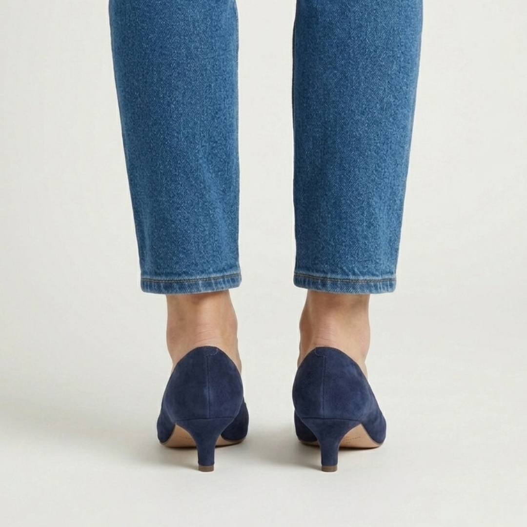 Victorie | Kitten Heel Camoscio