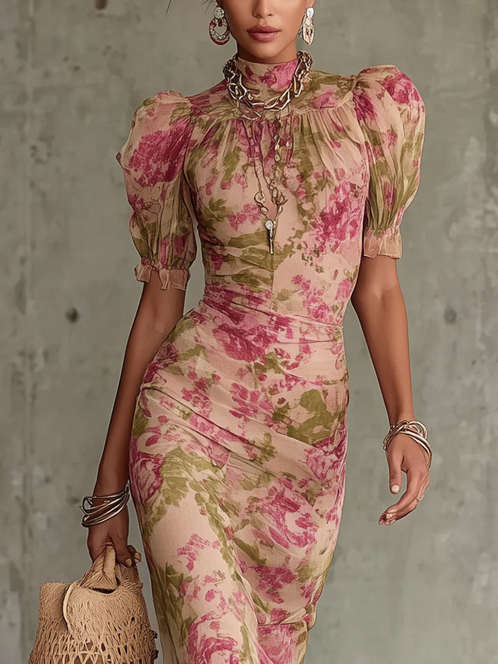 Cecilia | Abito Rosa Vintage