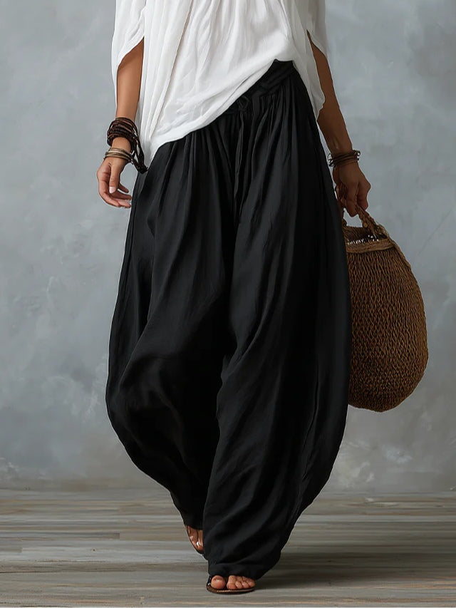 Alba | Completo Bianco Spalle Scoperte con Pantalone Lanterna