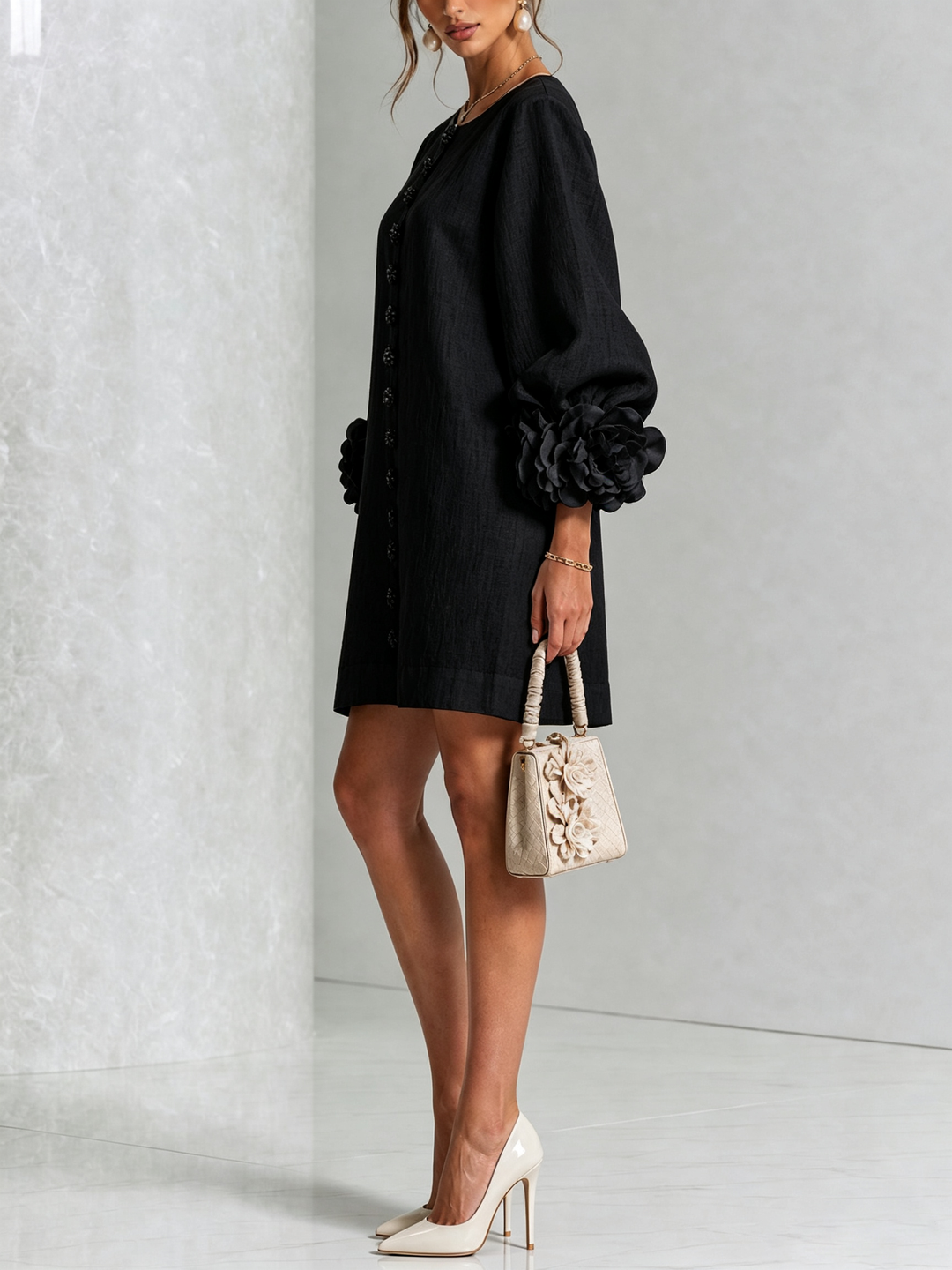 Patrizia | Floral Button-Up Mini Dress