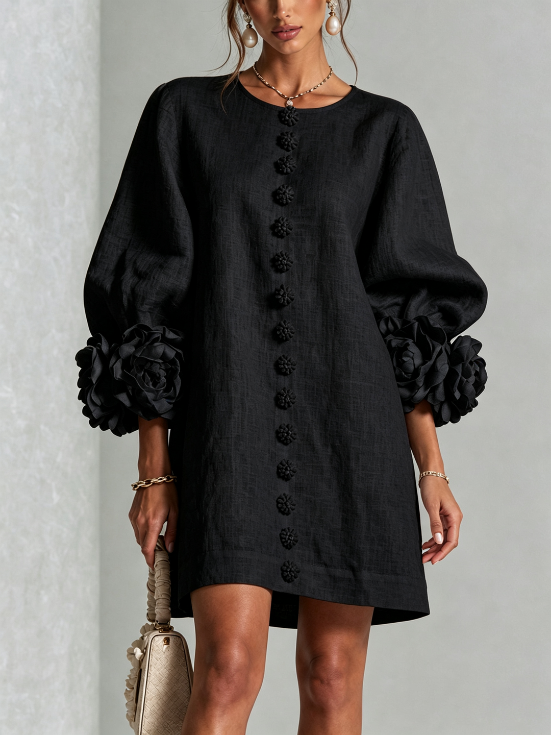 Patrizia | Floral Button-Up Mini Dress