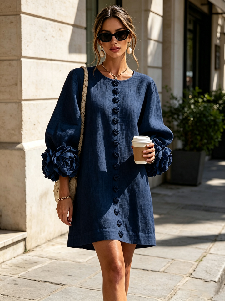 Patrizia | Floral Button-Up Mini Dress