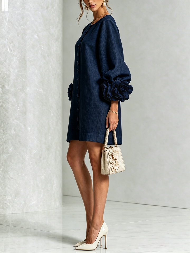 Patrizia | Floral Button-Up Mini Dress