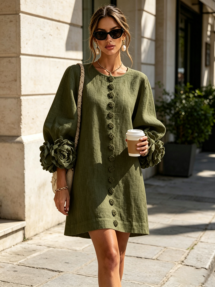 Patrizia | Floral Button-Up Mini Dress