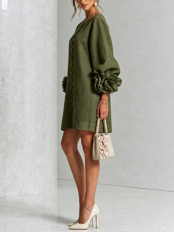 Patrizia | Floral Button-Up Mini Dress