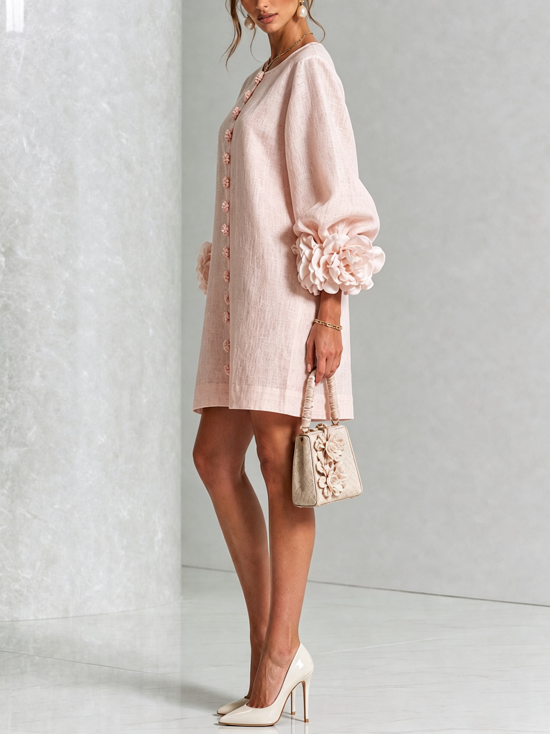 Patrizia | Floral Button-Up Mini Dress