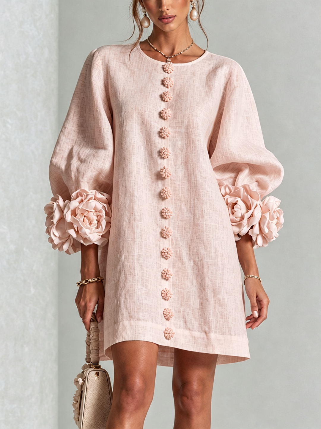 Patrizia | Floral Button-Up Mini Dress